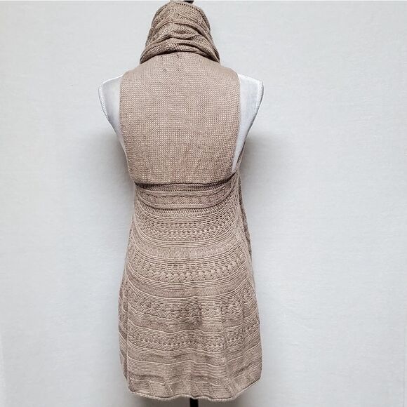 STITCH Fix Market & Spruce Boho Multi-Knit Sleeveless Round Open Front Cardigan - Picture 10 of 16